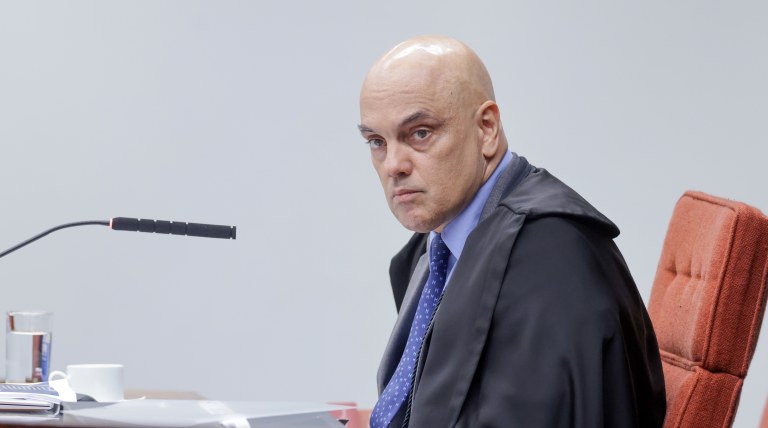 18/11/2025 - O ministro Alexandre de Moraes, do STF, durante o julgamento da Ação Penal 2696 referente ao Núcleo 3 da trama golpista