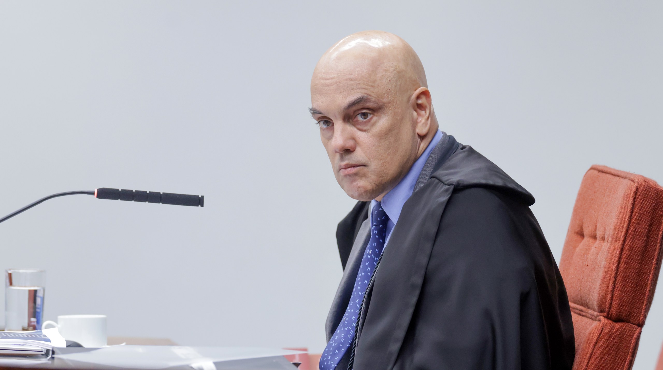 18/11/2025 - O ministro Alexandre de Moraes, do STF, durante o julgamento da Ação Penal 2696 referente ao Núcleo 3 da trama golpista