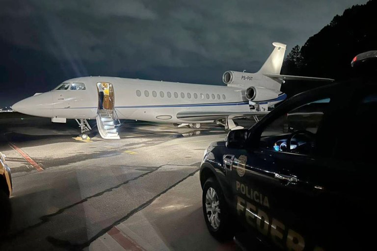 Avião apreendido pela PF
