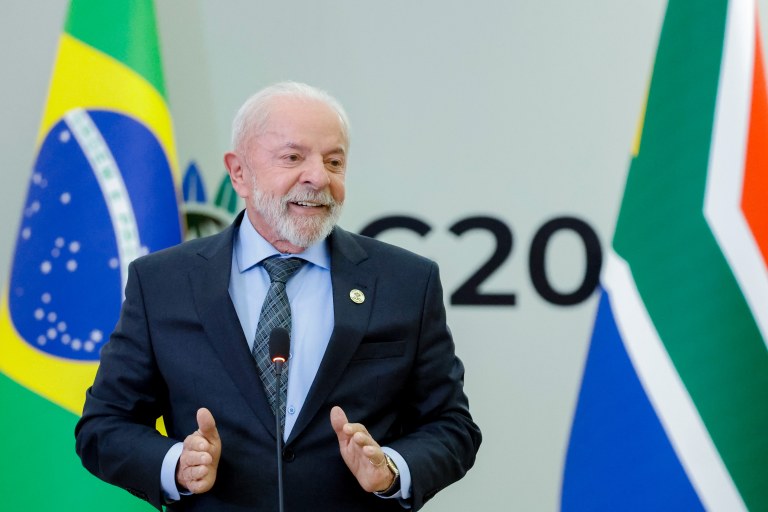 Lula na coletiva de imprensa do G20