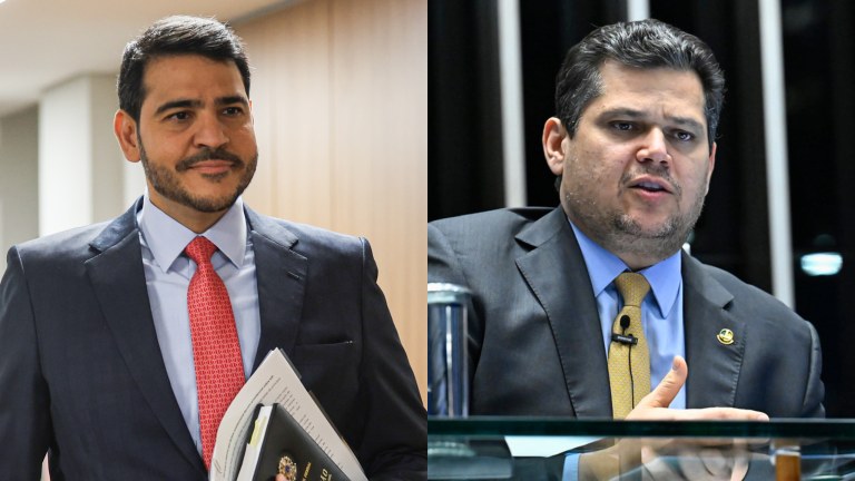 Jorge Messias e Davi Alcolumbre