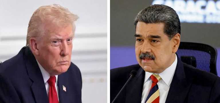 Donald Trump e Nicolás Maduro