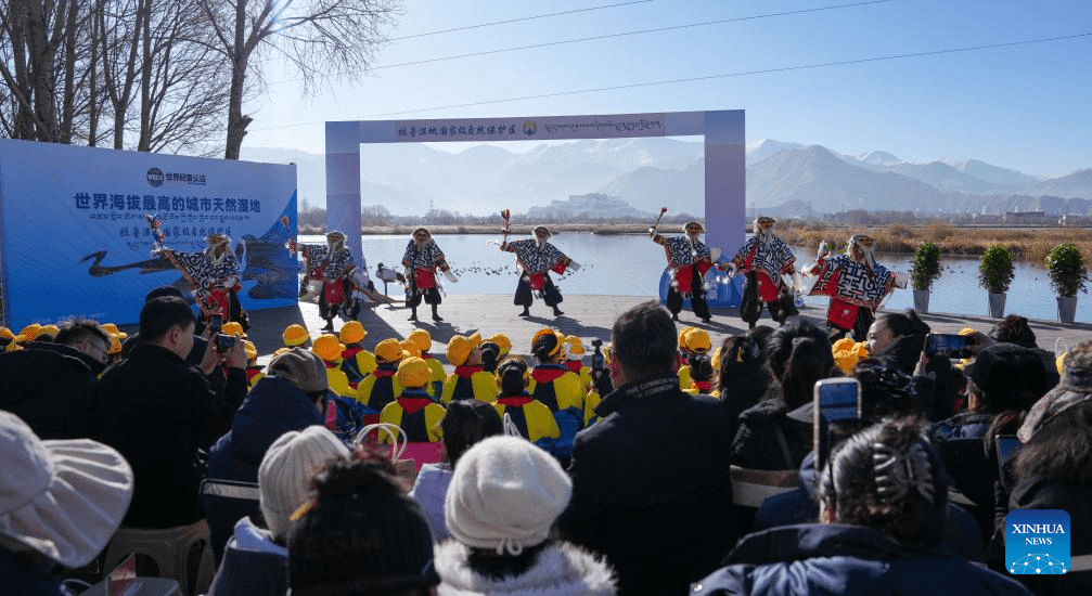 Pântano Lhalu em Xizang é reconhecido como o pântano urbano natural de maior altitude do mundo