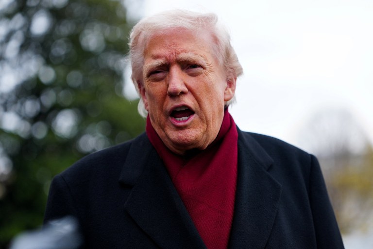 O presidente dos EUA, Donald Trump, na Casa Branca, em Washington, D.C. - 22/11/2025