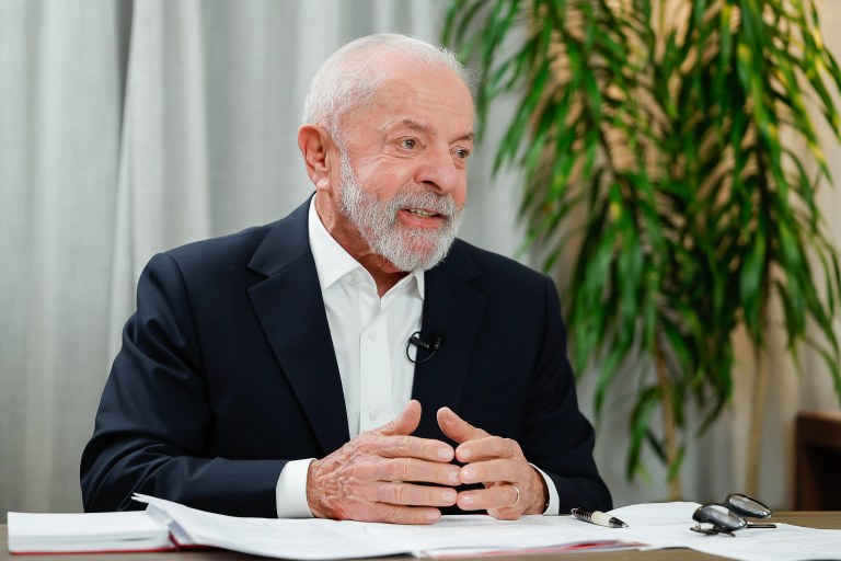 Presidente Lula durante entrevista à TV Verdes Mares. Fortaleza (CE)
