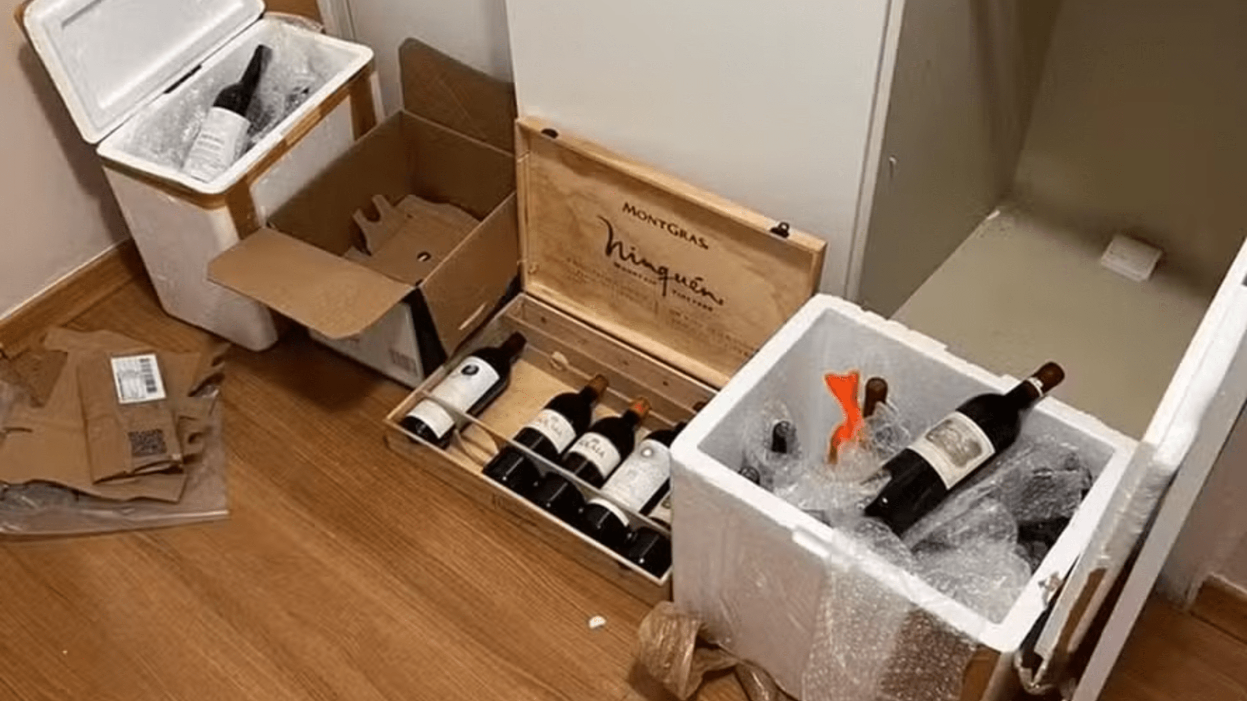 Vinhos apreendidos durante operação da PF contra deputado Antônio Doido