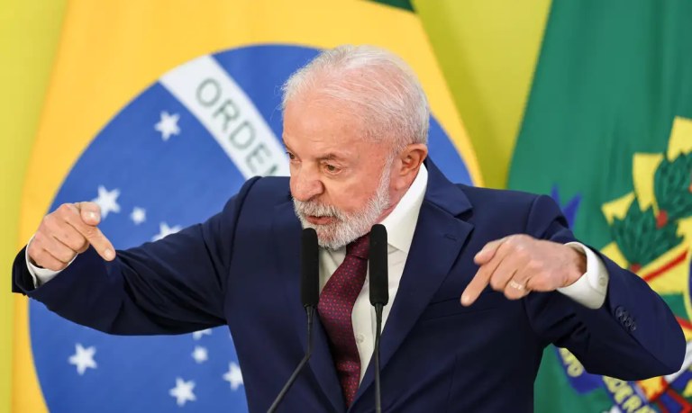 O presidente Luiz Inácio Lula da Silva