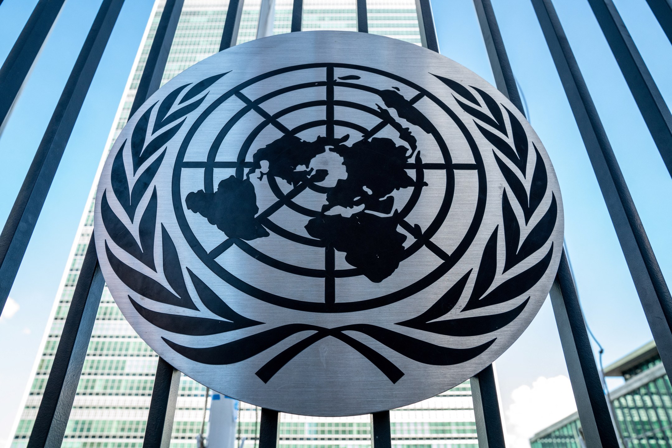 Emblema da ONU em Nova York - 23/8/2022