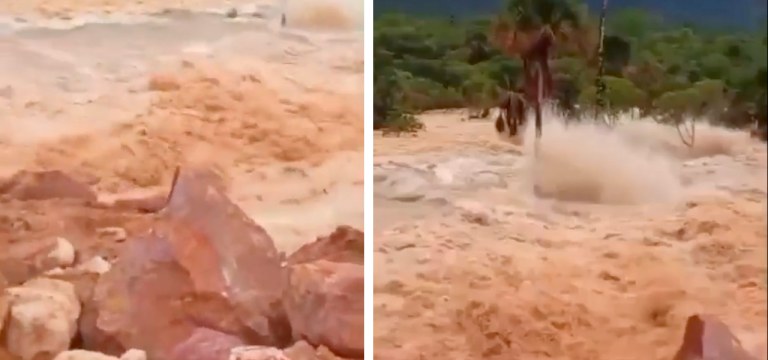 Região do Tocantins onde uma barragem se rompeu