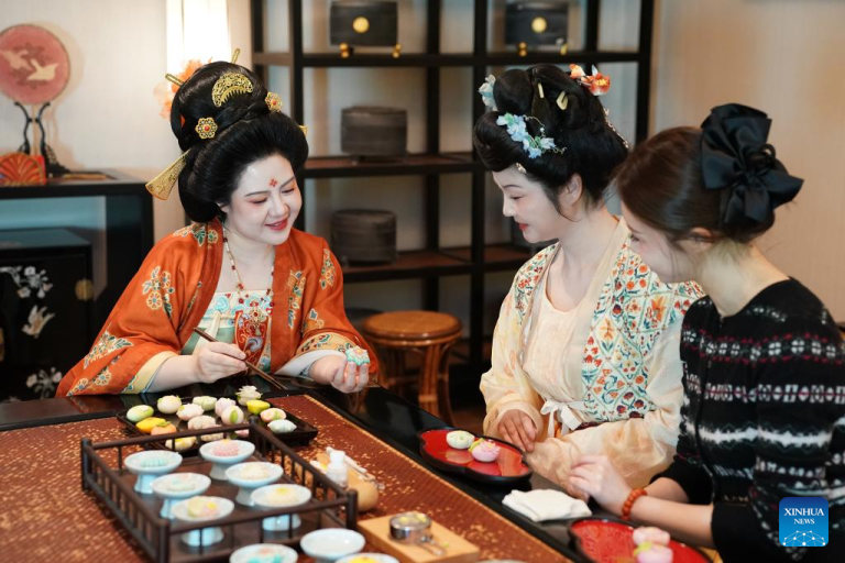 Doces da dinastia Tang renascem em Xi'an, na Província de Shaanxi