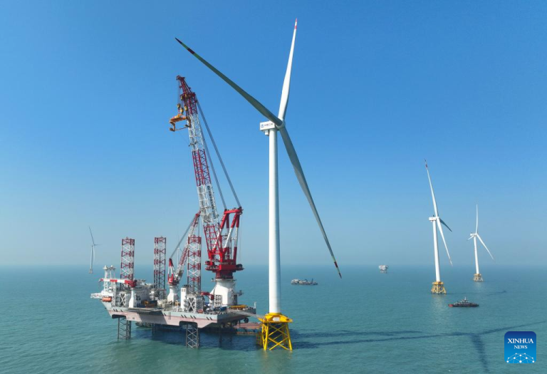 China instala a primeira unidade eólica offshore de 20 megawatts do mundo em Fujian