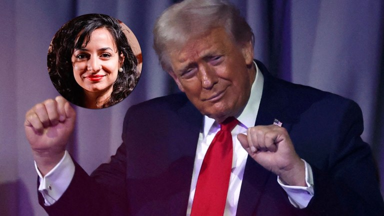 Juliane Furno e Donald Trump