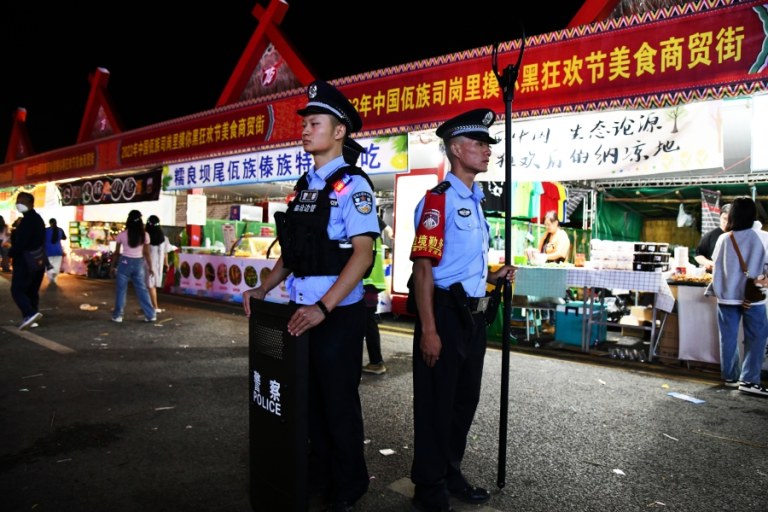 Policiais da China