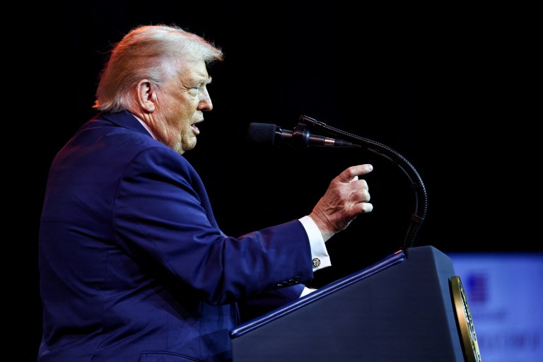O presidente dos Estados Unidos, Donald Trump, em Washington, D.C., EUA, em 6 de janeiro de 2026