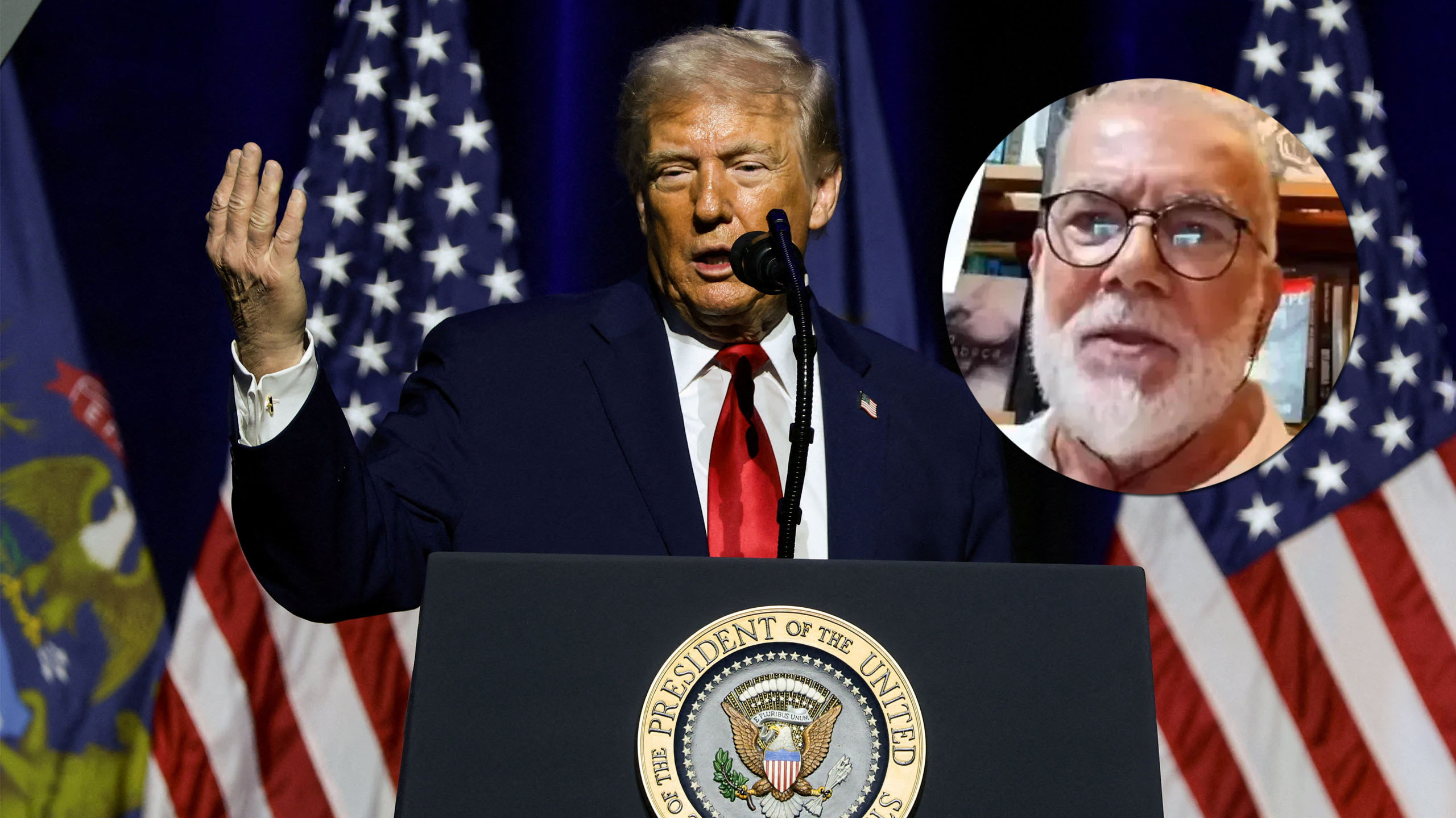 Donald Trump e Chico Teixeira