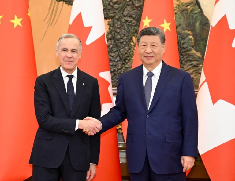Mark Carney e Xi Jinping