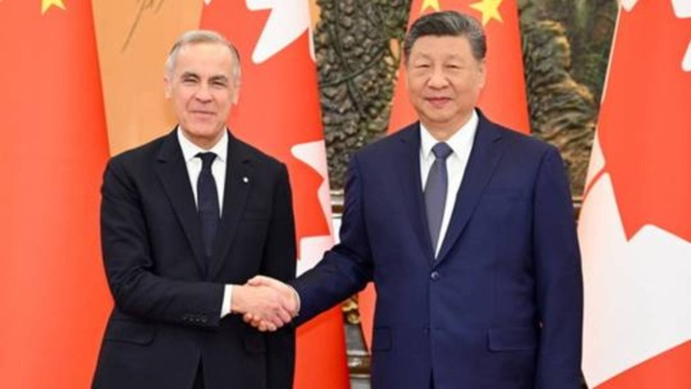 Mark Carney e Xi Jinping