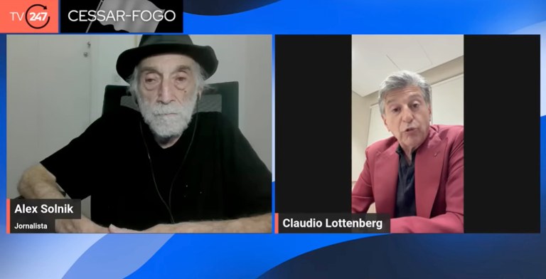 Alex Solnik e o doutor Claudio Lottenberg
