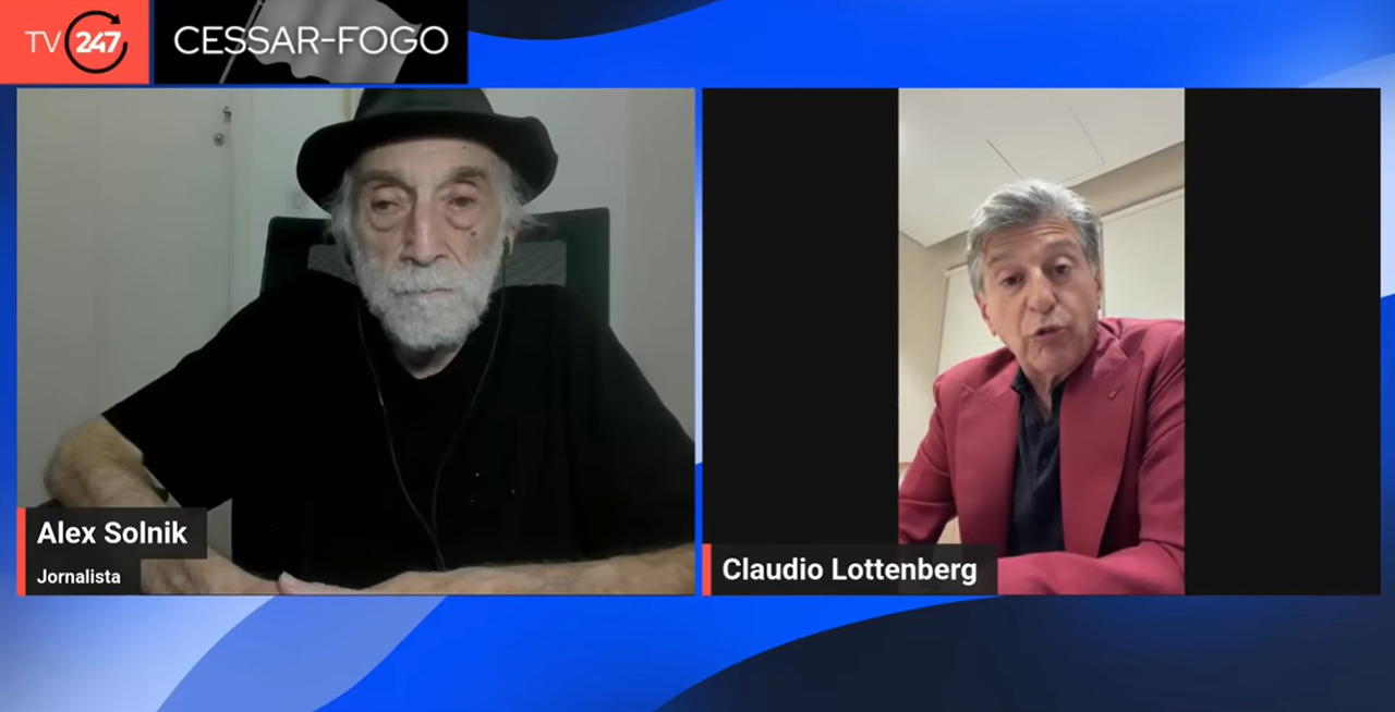 Alex Solnik e o doutor Claudio Lottenberg