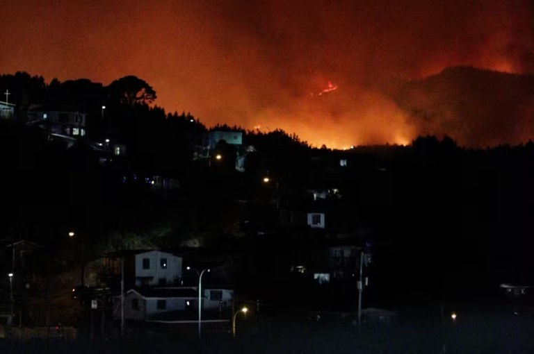 Incêndio no Chile
