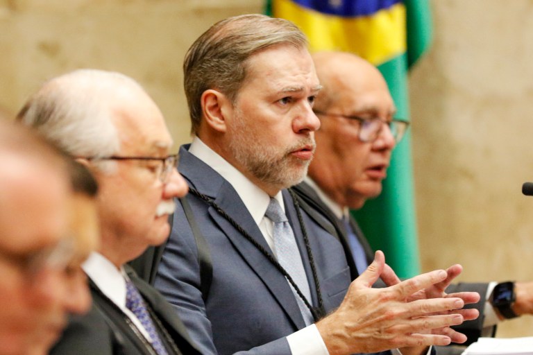 Brasília (DF), 05/12/2024 - O ministro Dias Toffoli durante sessão do STF. Foto: Bruno Peres/Agência Brasil