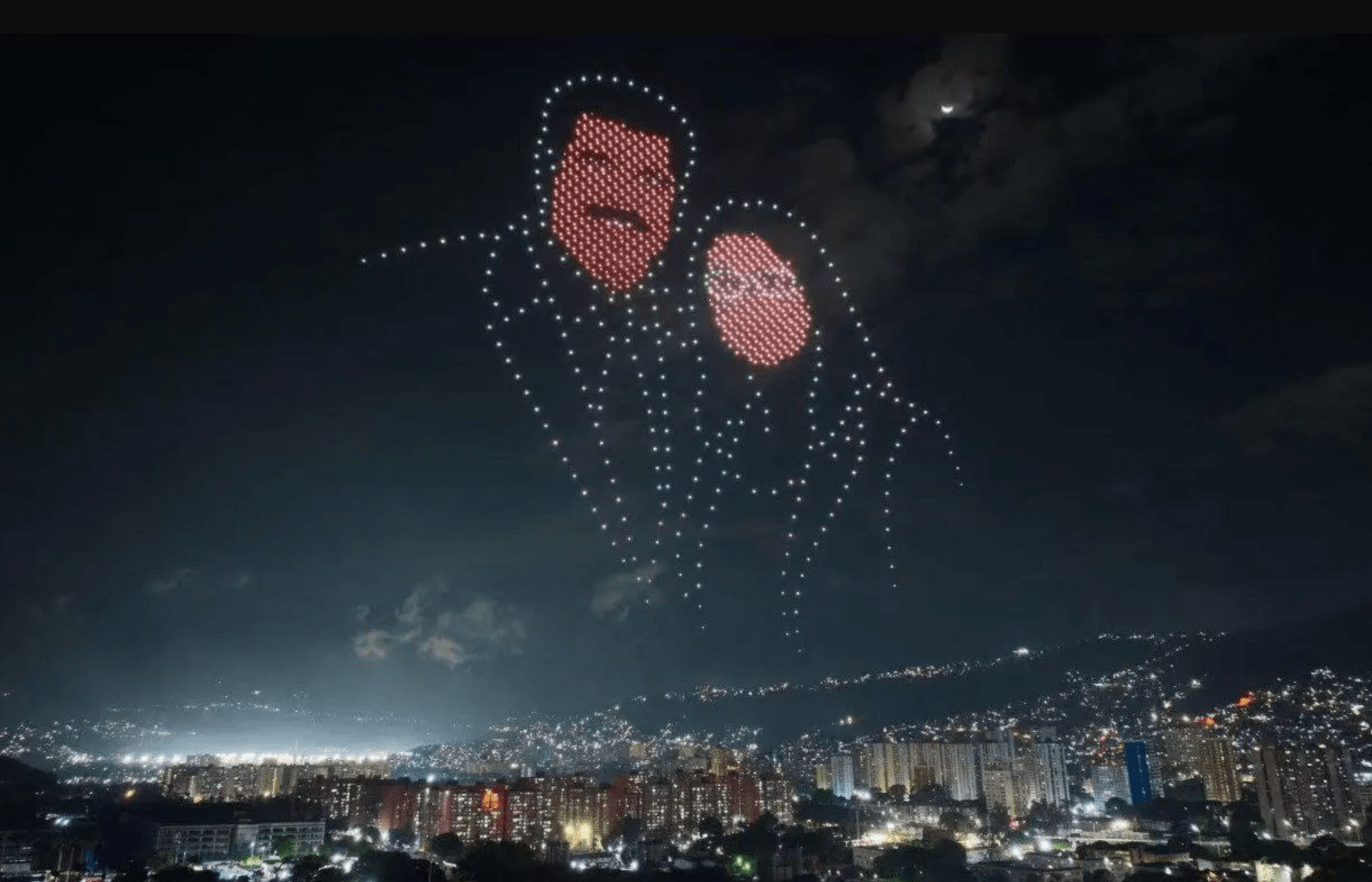 Show de drones na Venezuela