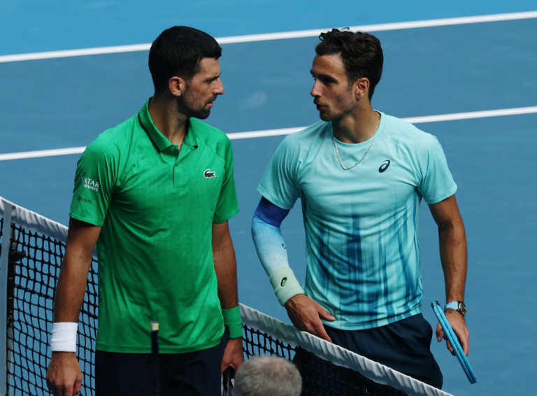 Novak Djokovic e Lorenzo Musetti