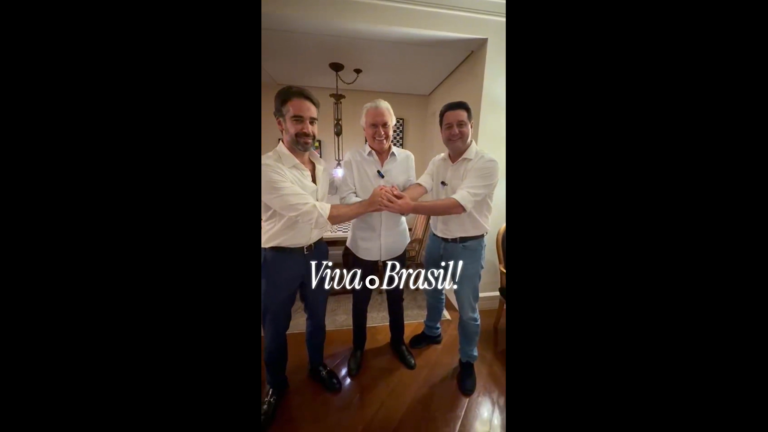 Eduardo Leite, Ronaldo Caiado e Ratinho Jr.