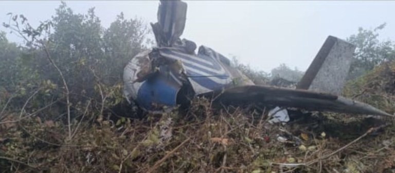 Avião caiu na Colômbia