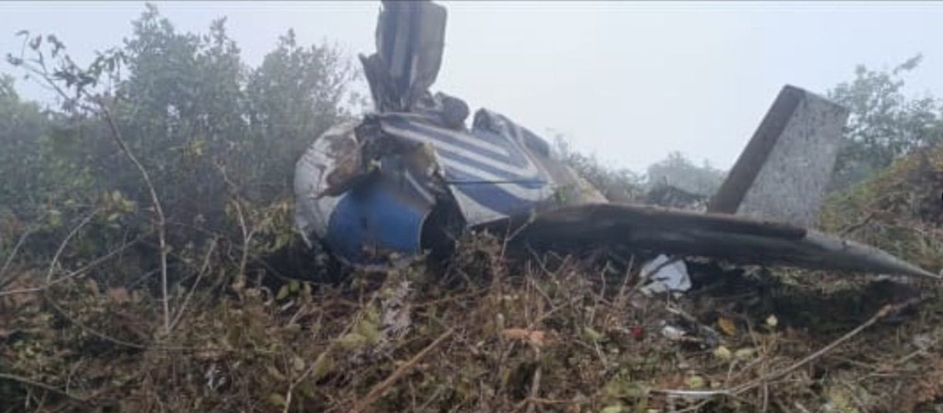Avião caiu na Colômbia