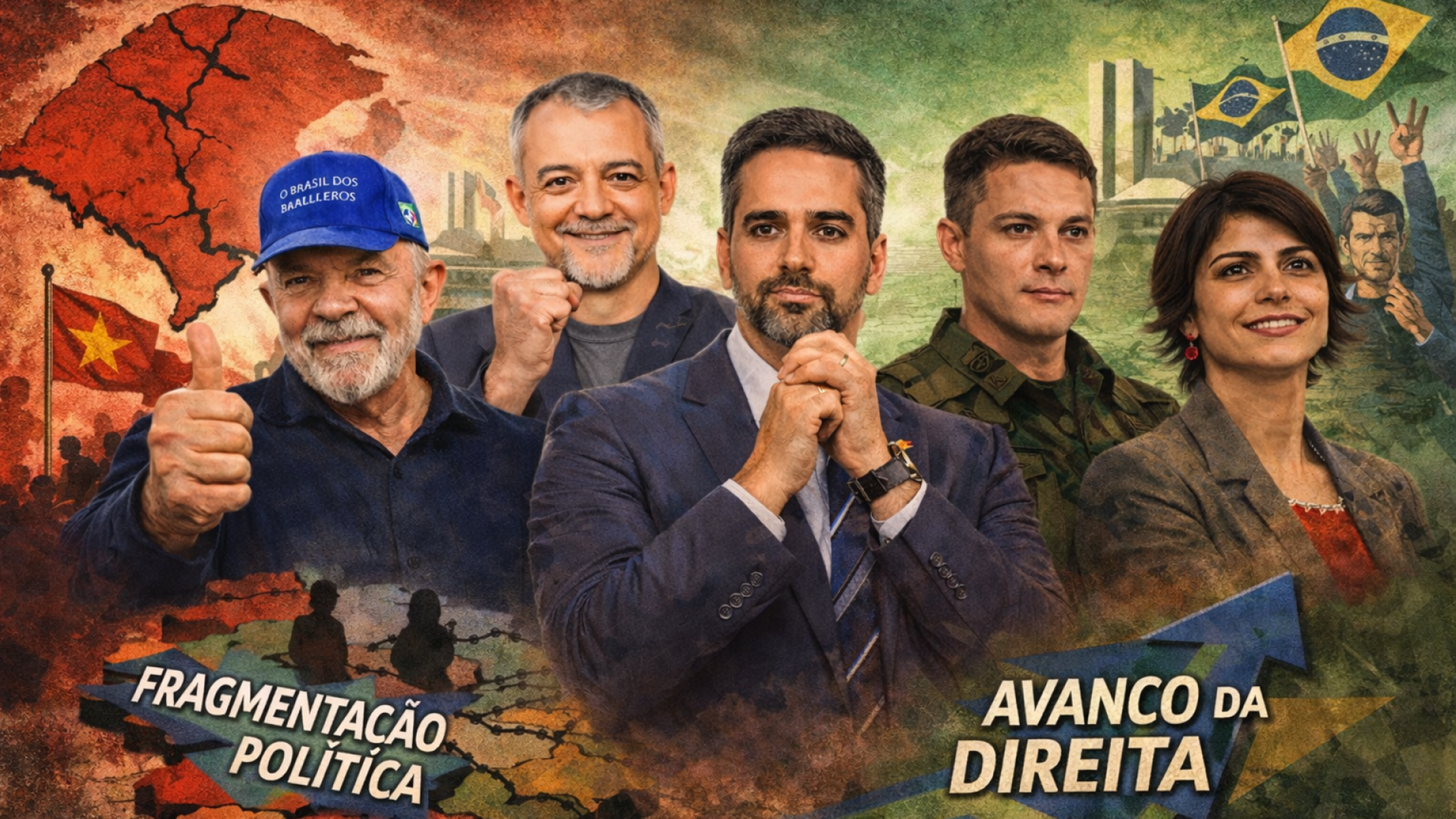 Representação de Lula, Edegar Pretto, Eduardo Leite, Luciano Zucco e Manuela D’Ávila