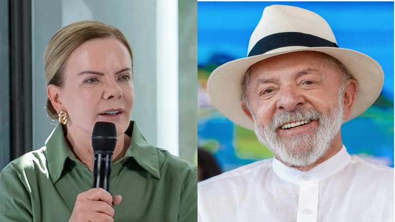 Gleisi Hoffmann e Lula