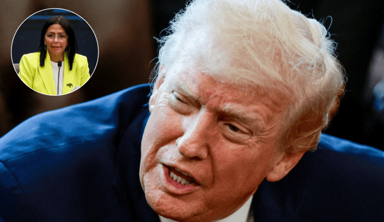 Delcy Rodríguez e Donald Trump