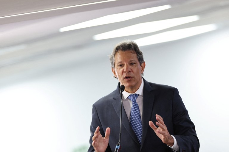 Ministro da Fazenda Fernando Haddad em Brasília
13/1/2026 REUTERS/Adriano Machado