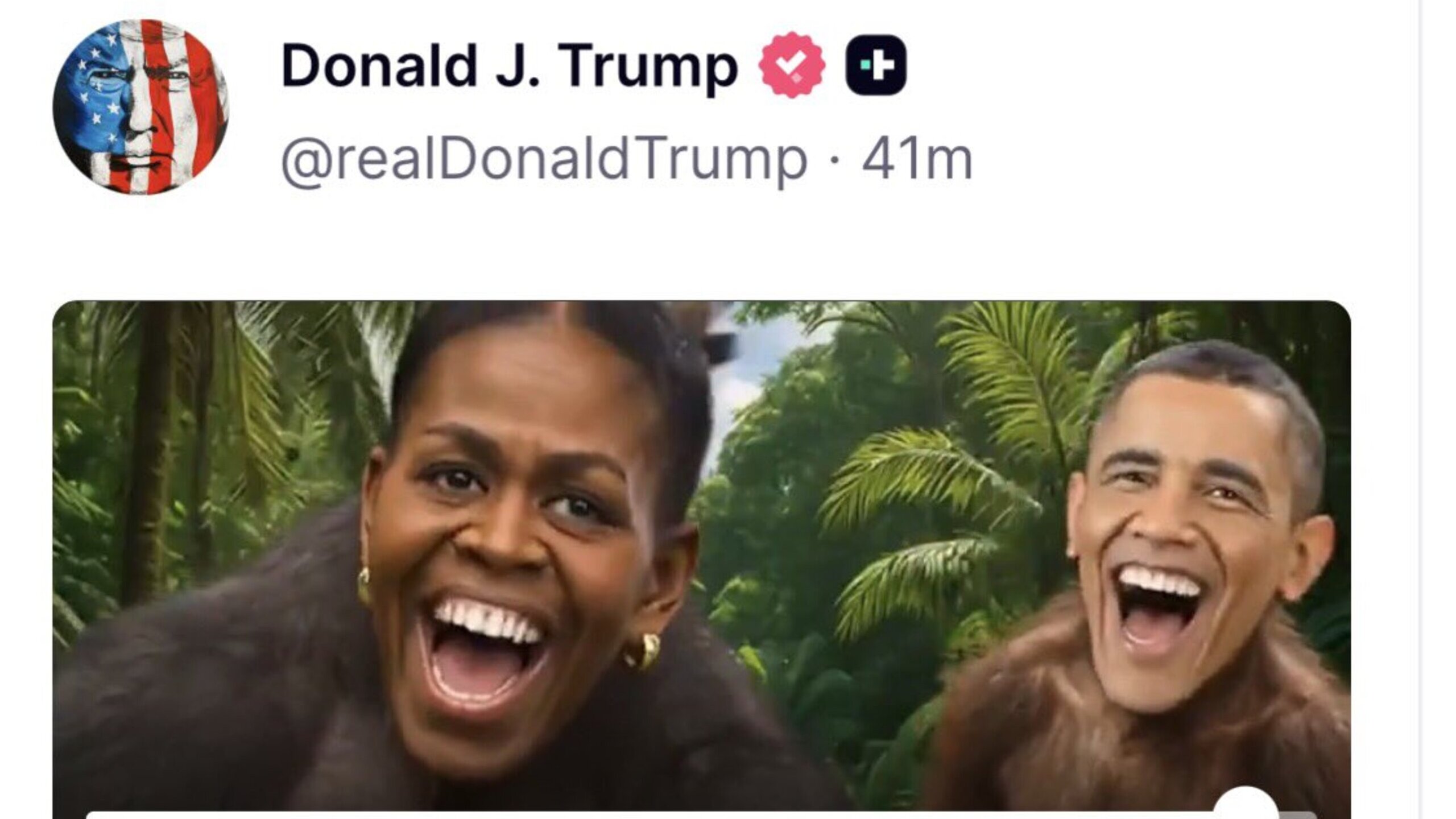 Postagem de Donald Trump no Truth Social