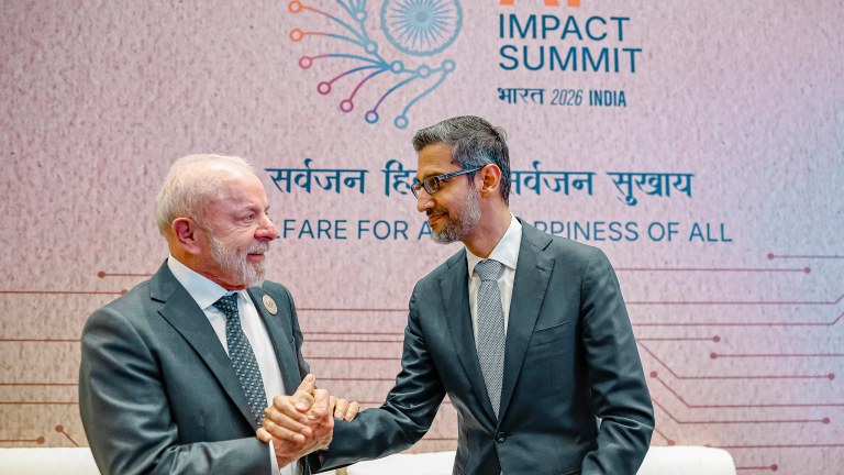 Lula e Sundar Pichai
