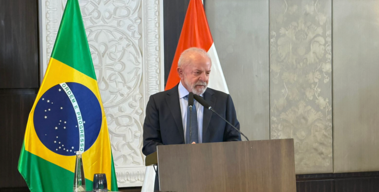 Entrevista coletiva do presidente Lula na Índia