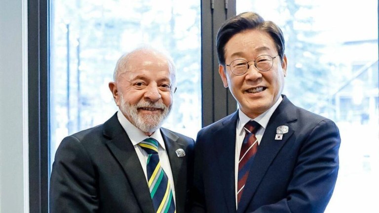 O prersidente Lula e Lee Jae-myung, prresidente da Coreia do Sul