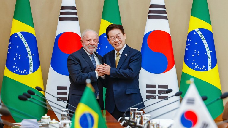 Lula e Lee Jae-myung