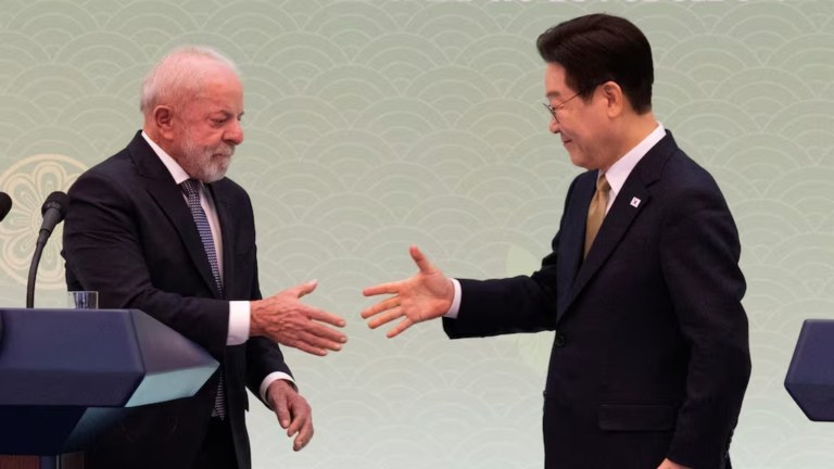 Lula e Lee Jae-Myung