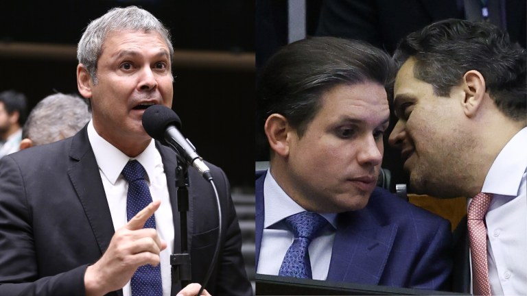 Lindbergh Farias, Hugo Motta e Davi Alcolumbre