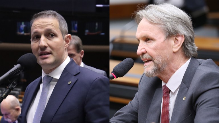 Guilherme Derrite e Pedro Uczai