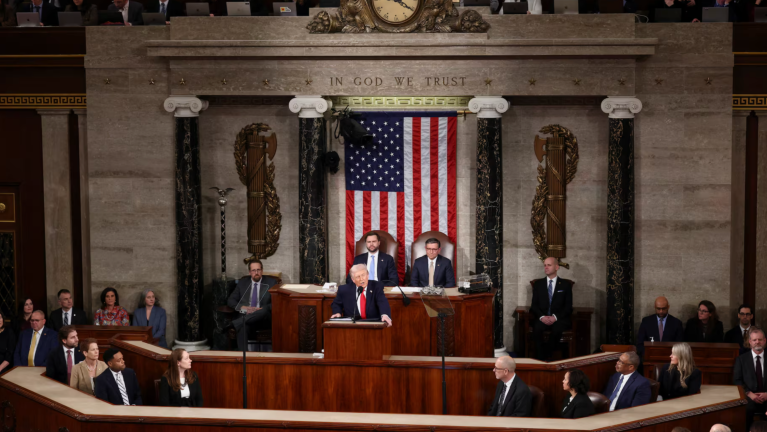 Trump discursa nos Estados Unidos