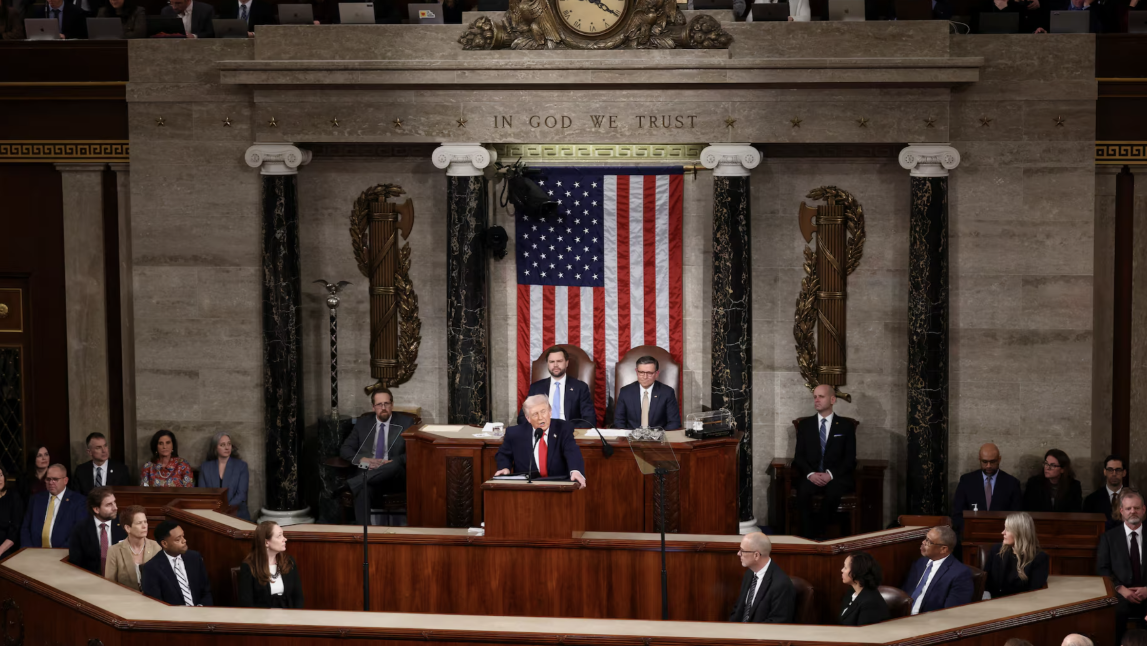 Trump discursa nos Estados Unidos