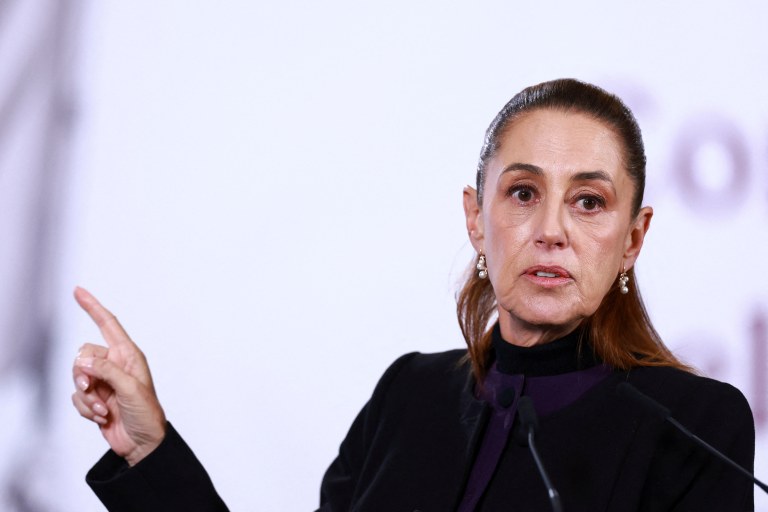 Presidente mexicana Claudia Sheinbaum 
 23/2/2026    REUTERS/Raquel Cunha