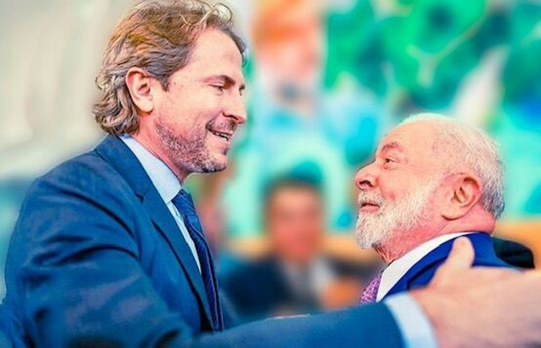 Deputado Zeca Dirceu e o presidente Lula