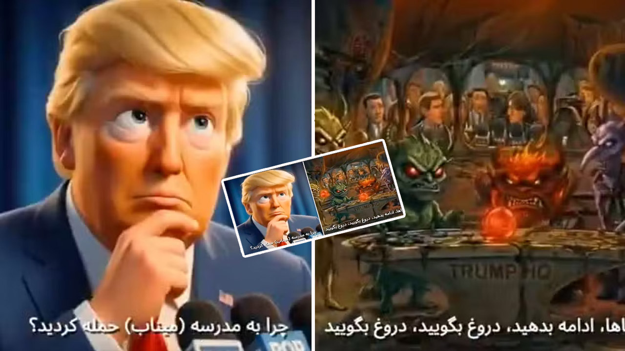 Irã divulga imagem gerada por IA com representação dos 'divertimentos do mal' na mente do presidente dos EUA, Donald Trump