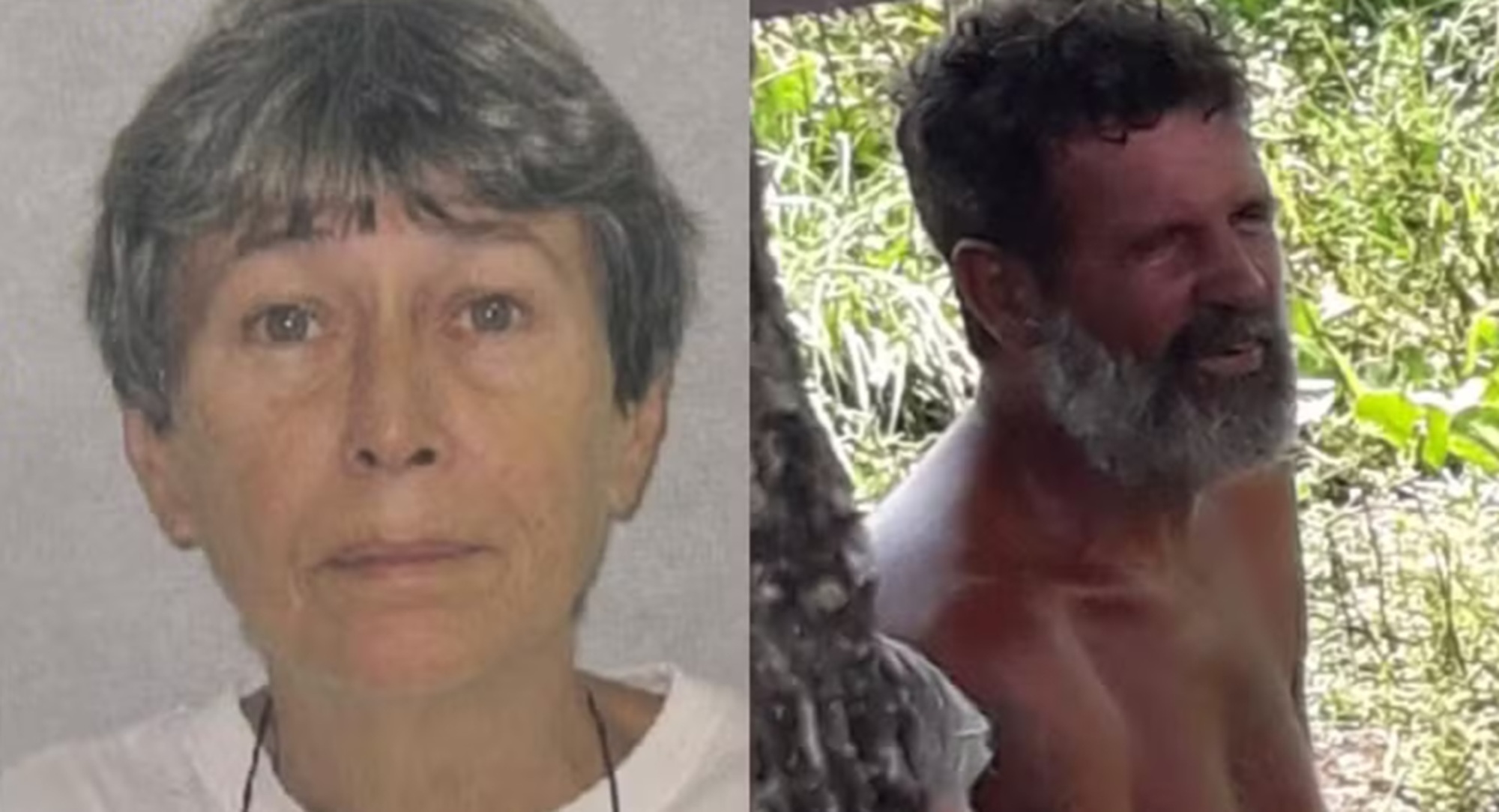 À esquerda, francesa morta, e no lado direito o namorado dela, suspeito do crime, e que também foi encontrado morto, na Paraíba