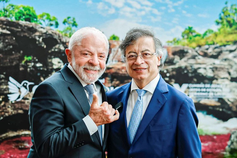 Presidente Luiz Inácio Lula da Silva manteve encontro bilateral com o presidente da Colômbia, Gustavo Petro