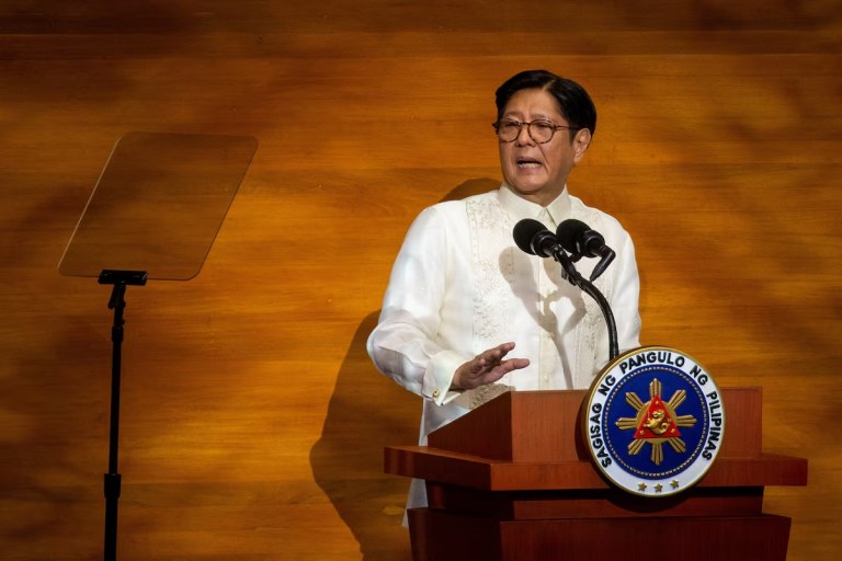 Presidente das Filipinas, Ferdinand Marcos Jr.,